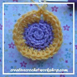 The Rapunzel Flower | Free Crochet Pattern | American Crochet @americancrochet.com @creativecrochetworkshop.com #freecrochetpattern