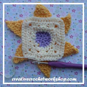 The Rapunzel Flower | Free Crochet Pattern | American Crochet @americancrochet.com @creativecrochetworkshop.com #freecrochetpattern