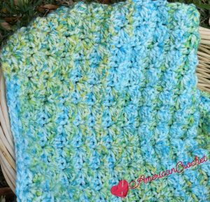 Serendipity do dah Baby Blanket | Free Crochet Pattern | American Crochet @americancrochet.com #freecrochetpattern