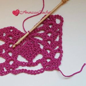 Diamond Bars Scarf | Free Crochet Pattern | American Crochet #freecrochetpattern