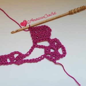 Diamond Bars Scarf | Free Crochet Pattern | American Crochet #freecrochetpattern