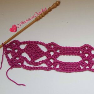 Diamond Bars Scarf | Free Crochet Pattern | American Crochet #freecrochetpattern
