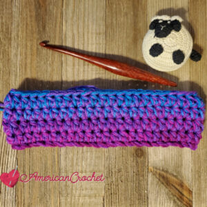 Simply Christmas Stocking | Crochet Pattern | American Crochet @americancrochet.com #crochetpattern