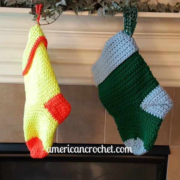 Simply Christmas Stocking | Crochet Pattern | American Crochet @americancrochet.com