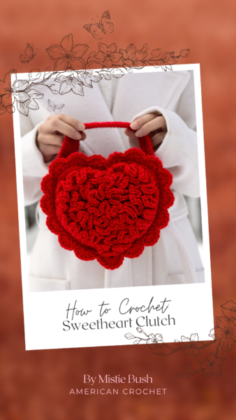Sweetheart Crochet Clutch | American Crochet @americancrochet.com