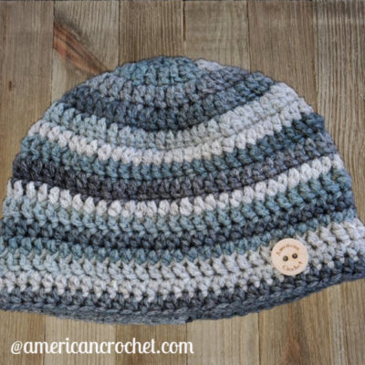 Reversible Beanie | Easy Crochet Hat Pattern For Men