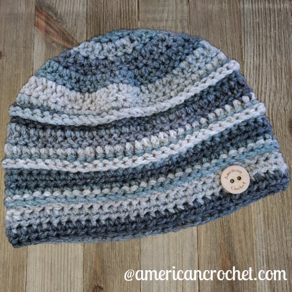 RDH Marble Beanie | American Crochet @americancrochet.com