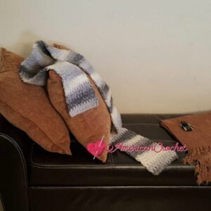 Grey Skies Scarf | Crochet Pattern | American Crochet @americancrochet.com