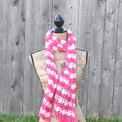 Duet Scarf Crochet Pattern – Lacy Crochet Scarf for Beginners