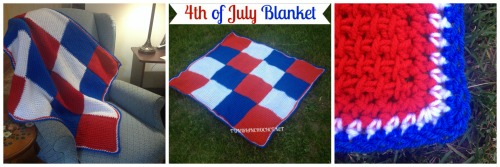 4th of July Blanket | Tunisian Crochet | @americancrochet.com