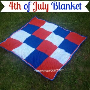 4th of July Blanket | American Crochet | @americancrochet.com