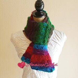 Stormy Tranquility Scarf | Crochet Pattern | American Crochet @americancrochet.com #crochetpattern