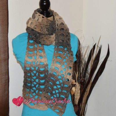 Rocky Road Lace Scarf | Free Crochet Pattern