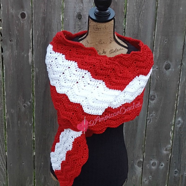 Peppermint Wrap | Crochet Pattern | American Crochet @americancrochet.com #crochetpattern