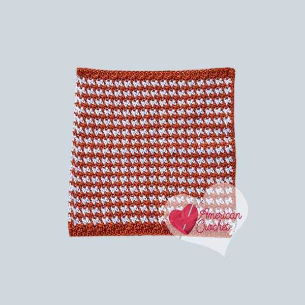 Pumpkin Spice Washcloth | Free Crochet Pattern | American Crochet @americanccrochet.com #freecrochetpattern