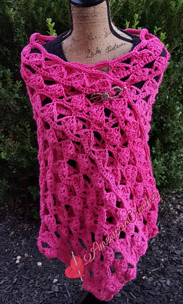 Royal Crown Wrap | Free Crochet Pattern | American Crochet Pattern | American Crochet @americancrchet.com #freecrochetpattern