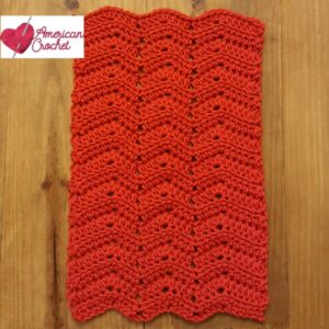 Ripple Washcloth | Free Crochet Pattern | American Crochet @americancrochet.com #freecrochetpattern