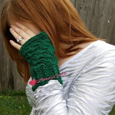 Thermal Fingerless Gloves Crochet Pattern