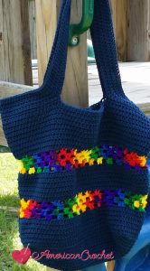 Classic Tote Bag | Free Crochet Pattern | American Crochet @americancrochet.com #freecrochetpattern