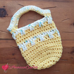 Sweetdrops Mini Bag | American Crochet @americancrochet.com #crochetpattern