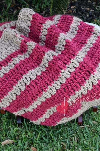 Chunky Bumble Berries Lapghan free crochet pattern