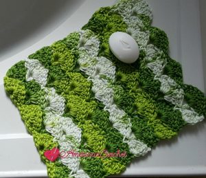 Apple Juicy Washcloth | Free Crochet Pattern | American Crochet @americancrochet.com #freecrochetpattern