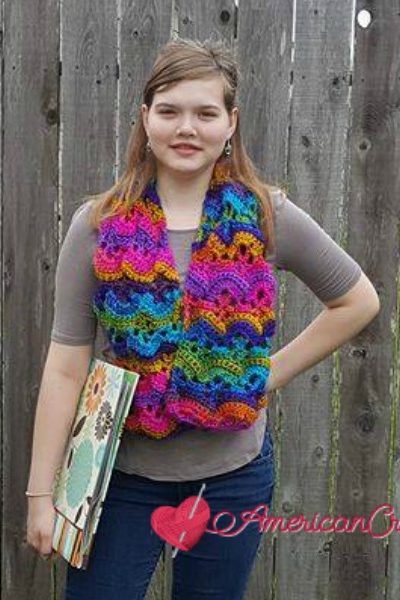 AC-Carnival Promenade Scarf free crochet pattern