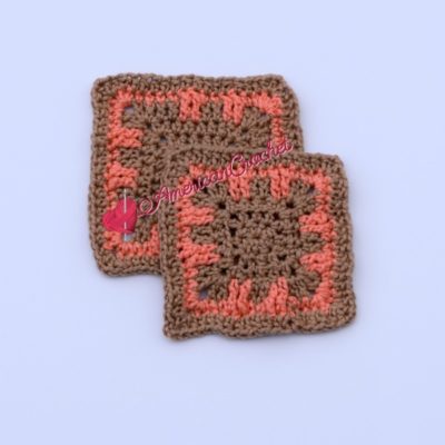 “Luna” Simple Square Crochet Coaster Pattern