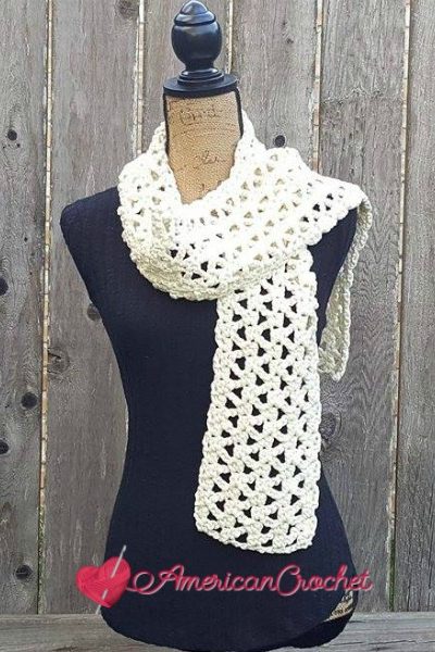 Marshmallow Scarf free crochet pattern