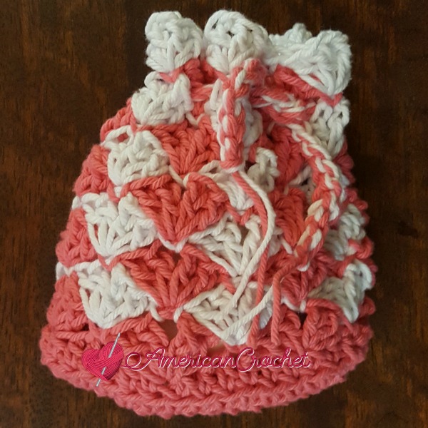 Strawberry Truffle Washcloth and Soap Cozy | Free Crochet Pattern | American Crochet @americancrochet.com #freecrochetpattern