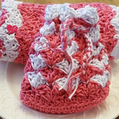Strawberry Truffle Washcloth and Soap Cozy