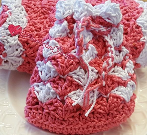 Strawberry Truffle Soap Cozy free crochet pattern
