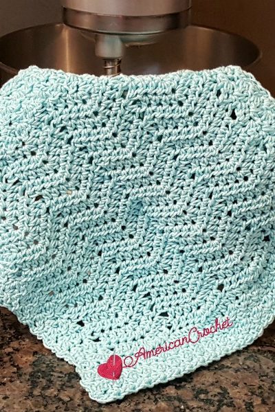 ZigZag Dishcloth free crochet pattern