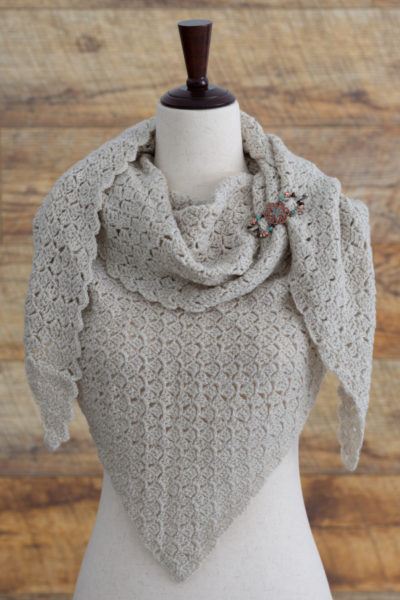 Vintage Linen Shawl | Crochet Pattern | American Crochet @americancrochet.com