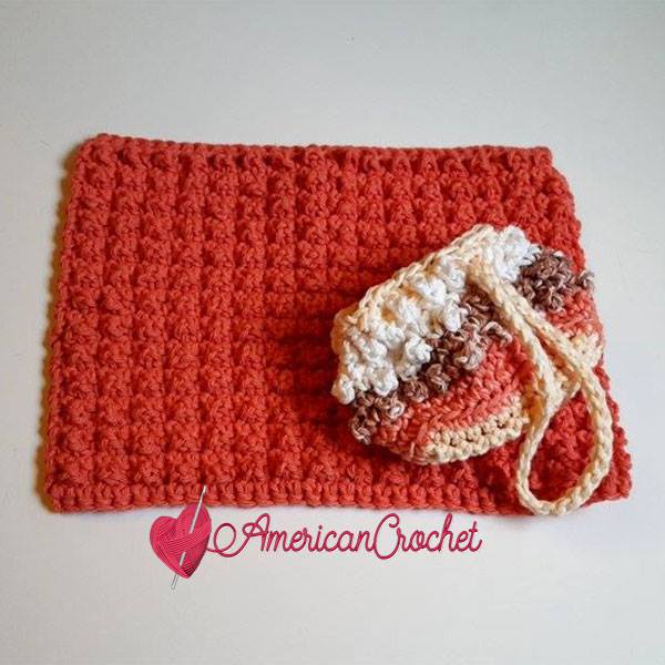 Berry Me Spa Set | Free Crochet Pattern | American Crochet @americancrochet.com #freecrochetpattern
