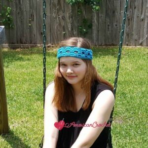Fashion Arch Headband | Crochet Pattern | American Crochet @americancrochet.com #crochetpattern