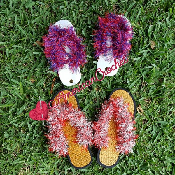 Funky Sandals | Crochet Pattern | American Crochet @americancrochet.com #FunkySandals Funky Sandals | Crochet Pattern | American Crochet @americancrochet.com #FunkySandals