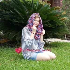 Madeline's Sunset Cowl | Free Crochet Pattern | American Crochet @americancrochet.com #Madeline'sSunsetCowl Madeline's Sunset Cowl | Crochet Pattern | American Crochet @americancrochet.com #crochetpattern