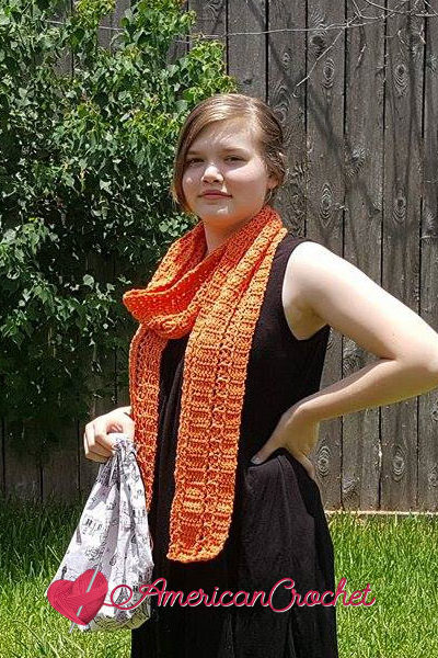 Sunseeker Summery Scarf free crochet pattern