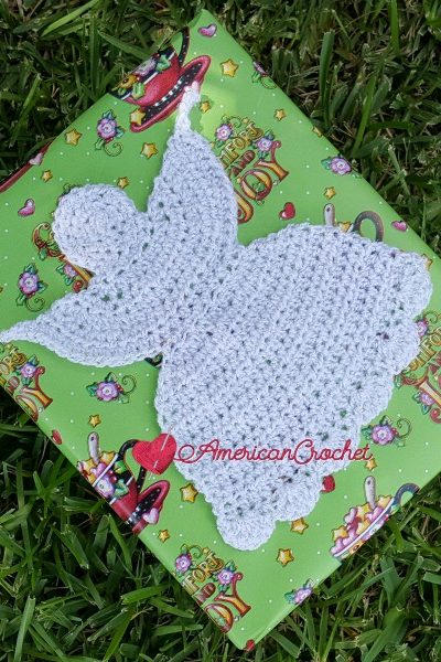 Sweet Christmas Angle Applique free crochet pattern