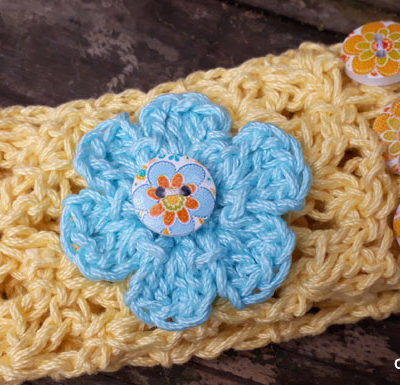 Lemon Spa Shells Headband – Free Crochet Pattern