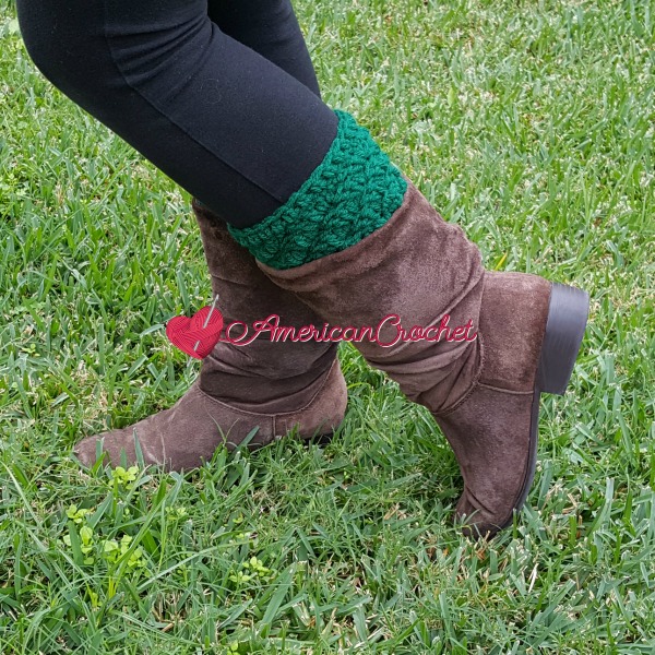 Thermal Bootcuffs | Free Crochet Pattern | American Crochet @americancrochet.com#freecrochetpattern