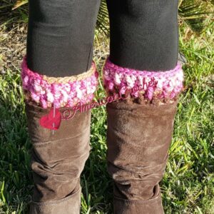 Granite Boot Cuffs | Free Crochet Pattern | American Crochet @americancrochet.com #freecrochetpattern