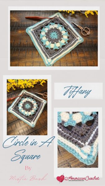Tiffany Circle in A Square | Crochet Pattern | American Crochet @americancrochet