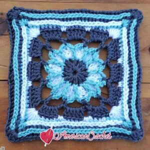 Maggie Circle in A Square | Free Crochet Pattern | American Crochet @americancrochet.com #freecrochetpattern