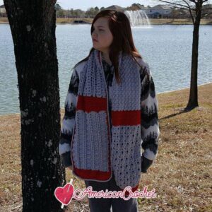 Romancing The Scarf Part Five | Free Crochet Pattern | American Crochet @americancrochet.com #freecrochetpattern #freecrochetalong