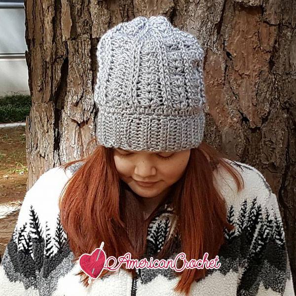 Vintage Lace Shells Slouchy | Free Crochet Pattern | American Crochet @americancrochet.com #freecrochetpattern