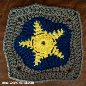 Sea Star Square | American Crochet @americancrochet.com