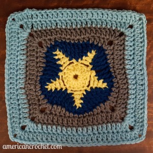 Sea Star Square | American Crochet @americancrochet.com