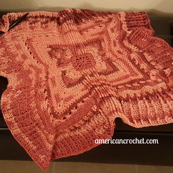 Rosewood Baby Blanket Part Four | Crochet Pattern | American Crochet @americancrochet.com #crochetpattern #crochetalong